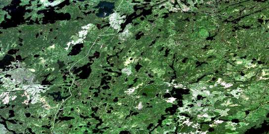 Empire Lake Satellite Map 052G09 at 1:50,000 scale - National Topographic System of Canada (NTS) - Orthophoto