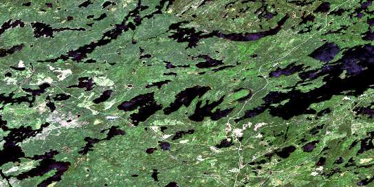 Valora Satellite Map 052G14 at 1:50,000 scale - National Topographic System of Canada (NTS) - Orthophoto