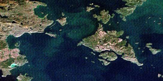 Air photo: Kelvin Island Satellite Image map 052H15 at 1:50,000 Scale