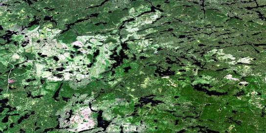 Aldridge Lake Satellite Map 052I04 at 1:50,000 scale - National Topographic System of Canada (NTS) - Orthophoto