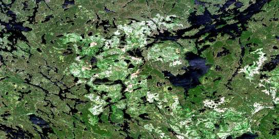 Armstrong Satellite Map 052I06 at 1:50,000 scale - National Topographic System of Canada (NTS) - Orthophoto