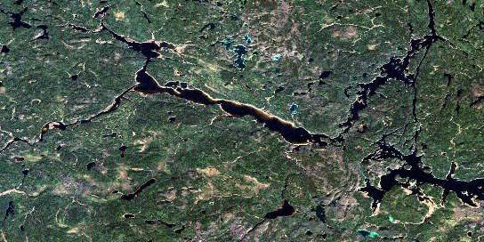 Air photo: Whiteclay Lake Satellite Image map 052I15 at 1:50,000 Scale