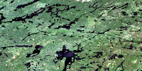 Ycliff Satellite Map 052J03 at 1:50,000 scale - National Topographic System of Canada (NTS) - Orthophoto