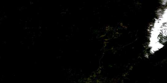 Neverfreeze Lake Satellite Map 052J09 at 1:50,000 scale - National Topographic System of Canada (NTS) - Orthophoto