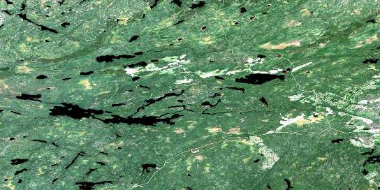Otatakan Lake Satellite Map 052J13 at 1:50,000 scale - National Topographic System of Canada (NTS) - Orthophoto