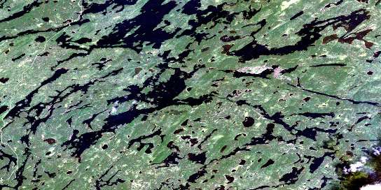 Mccrea Lake Satellite Map 052J16 at 1:50,000 scale - National Topographic System of Canada (NTS) - Orthophoto