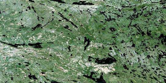 Garner Lake Satellite Map 052L14 at 1:50,000 scale - National Topographic System of Canada (NTS) - Orthophoto