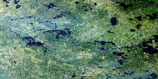 Air photo: Viking Lake Satellite Image map 052M13 at 1:50,000 Scale