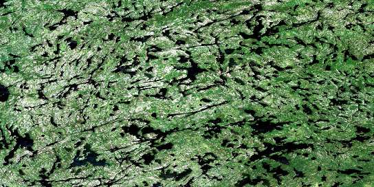 Onepine Lake Satellite Map 052M15 at 1:50,000 scale - National Topographic System of Canada (NTS) - Orthophoto