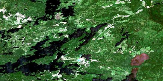 Air photo: Red Lake Satellite Image map 052N04 at 1:50,000 Scale