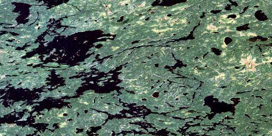Zionz Lake Satellite Map 052O05 at 1:50,000 scale - National Topographic System of Canada (NTS) - Orthophoto