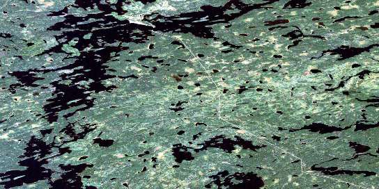 Air photo: Cat Lake Satellite Image map 052O12 at 1:50,000 Scale