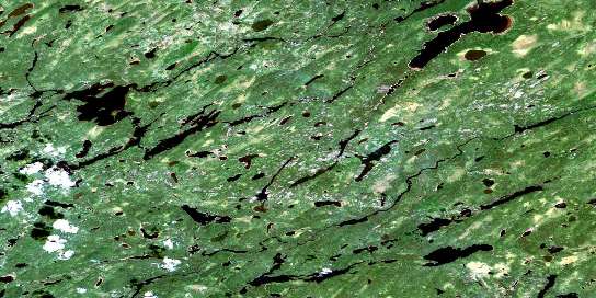 Coles Lake Satellite Map 052P04 at 1:50,000 scale - National Topographic System of Canada (NTS) - Orthophoto