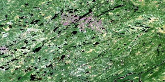 Seach Lake Satellite Map 052P05 at 1:50,000 scale - National Topographic System of Canada (NTS) - Orthophoto