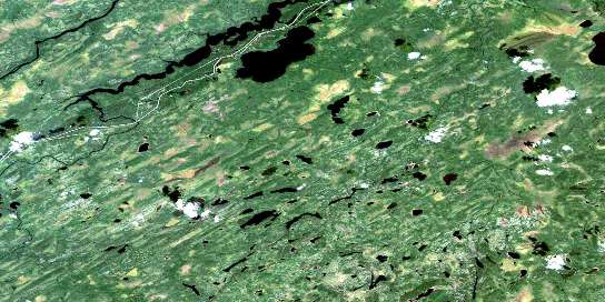 Air photo: Collishaw Lake Satellite Image map 052P12 at 1:50,000 Scale