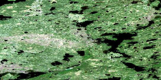 Air photo: Machawaian Lake Satellite Image map 052P16 at 1:50,000 Scale