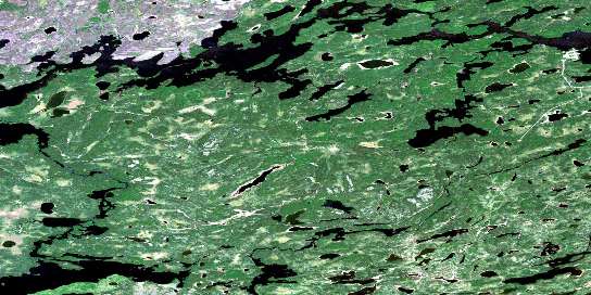 Kabania Lake Satellite Map 053A01 at 1:50,000 scale - National Topographic System of Canada (NTS) - Orthophoto