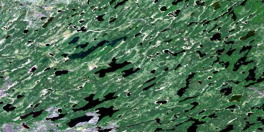 Nankika Lake Satellite Map 053A08 at 1:50,000 scale - National Topographic System of Canada (NTS) - Orthophoto