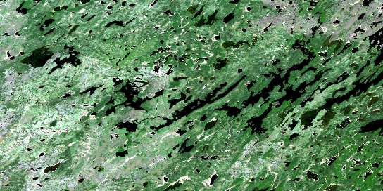 Sagiminnis Lake Satellite Map 053A09 at 1:50,000 scale - National Topographic System of Canada (NTS) - Orthophoto