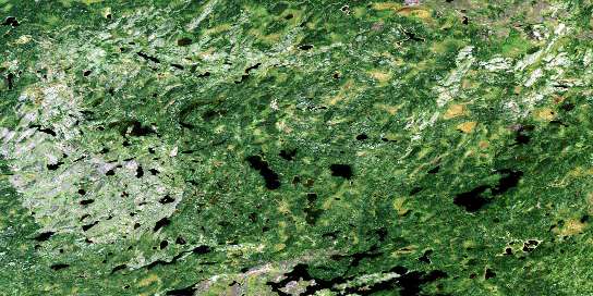 Obabigan Lake Satellite Map 053A12 at 1:50,000 scale - National Topographic System of Canada (NTS) - Orthophoto