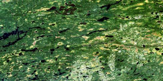 Mccauley Lake Satellite Map 053B04 at 1:50,000 scale - National Topographic System of Canada (NTS) - Orthophoto