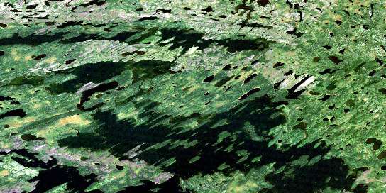 Air photo: North Caribou Lake Satellite Image map 053B15 at 1:50,000 Scale