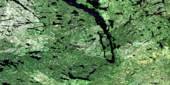 Mcinnes Lake Satellite Map 053C04 at 1:50,000 scale - National Topographic System of Canada (NTS) - Orthophoto