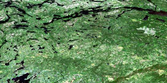 Margot Lake Satellite Map 053C06 at 1:50,000 scale - National Topographic System of Canada (NTS) - Orthophoto