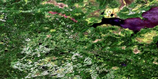 Air photo: Petownikip Lake Satellite Image map 053C16 at 1:50,000 Scale