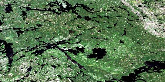 Old Shoes Lake Satellite Map 053D01 at 1:50,000 scale - National Topographic System of Canada (NTS) - Orthophoto