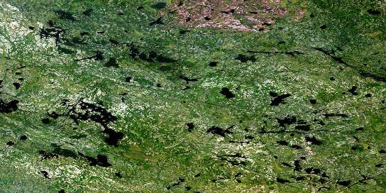 Air photo: Carr-Harris Lake Satellite Image map 053D05 at 1:50,000 Scale