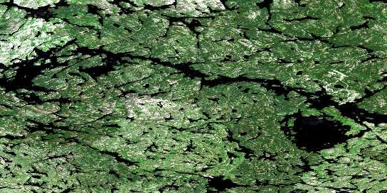 Mcintosh Bay Satellite Map 053D09 at 1:50,000 scale - National Topographic System of Canada (NTS) - Orthophoto