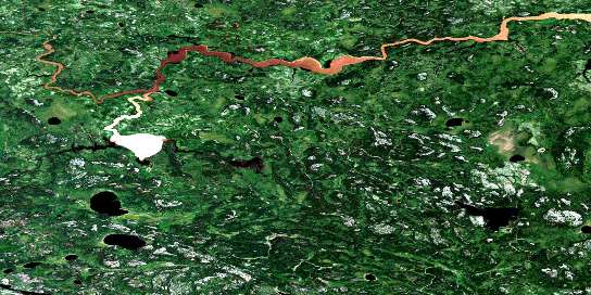 Air photo: Varveclay Lake Satellite Image map 053E01 at 1:50,000 Scale