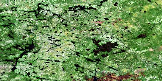 Pasateko Lake Satellite Map 053F10 at 1:50,000 scale - National Topographic System of Canada (NTS) - Orthophoto