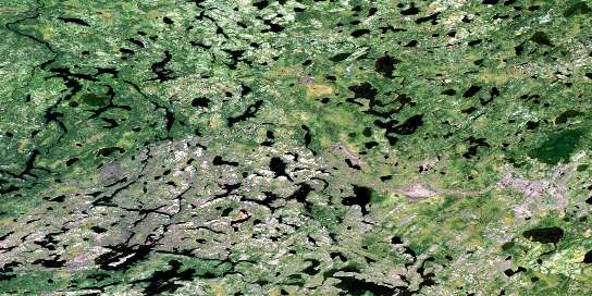 Nikitowa Lake Satellite Map 053G02 at 1:50,000 scale - National Topographic System of Canada (NTS) - Orthophoto
