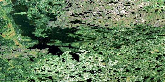 Air photo: Makoop Lake Satellite Image map 053G07 at 1:50,000 Scale