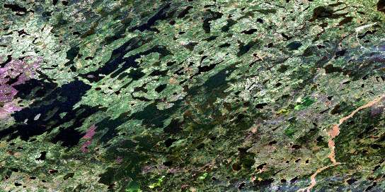 Air photo: Knife Lake Satellite Image map 053G14 at 1:50,000 Scale