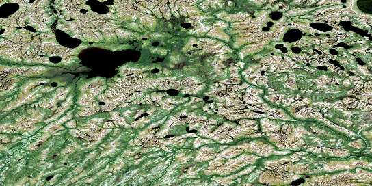 No Title Satellite Map 053I01 at 1:50,000 scale - National Topographic System of Canada (NTS) - Orthophoto