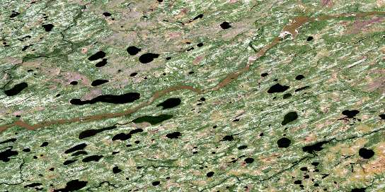 No Title Satellite Map 053I05 at 1:50,000 scale - National Topographic System of Canada (NTS) - Orthophoto