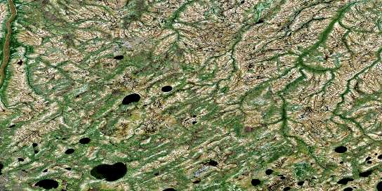 No Title Satellite Map 053I10 at 1:50,000 scale - National Topographic System of Canada (NTS) - Orthophoto