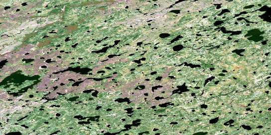 Pukatawagan Lakes Satellite Map 053J01 at 1:50,000 scale - National Topographic System of Canada (NTS) - Orthophoto