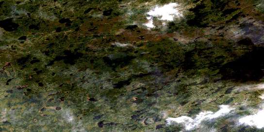 Igelstrom Lake Satellite Map 053J04 at 1:50,000 scale - National Topographic System of Canada (NTS) - Orthophoto