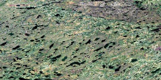 Sherman River Satellite Map 053J11 at 1:50,000 scale - National Topographic System of Canada (NTS) - Orthophoto