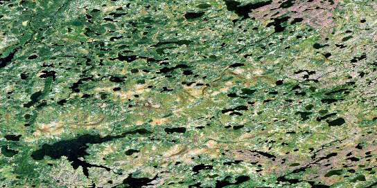 Ellard Lake Satellite Map 053J12 at 1:50,000 scale - National Topographic System of Canada (NTS) - Orthophoto