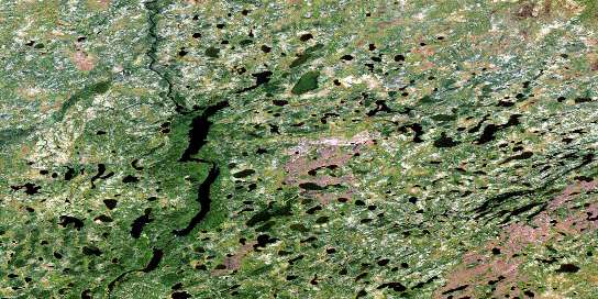 Air photo: Yelling Lake Satellite Image map 053J13 at 1:50,000 Scale