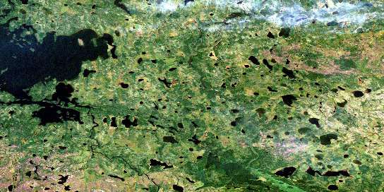 Air photo: Pierce Lake Satellite Image map 053K02 at 1:50,000 Scale