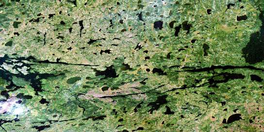 Air photo: Robson Lake Satellite Image map 053K03 at 1:50,000 Scale
