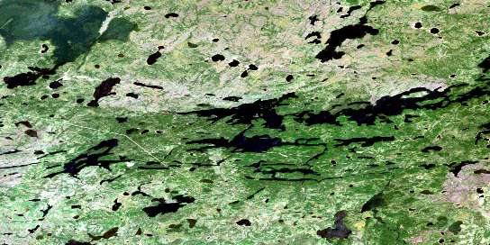 Sharpe Lake Satellite Map 053K05 at 1:50,000 scale - National Topographic System of Canada (NTS) - Orthophoto