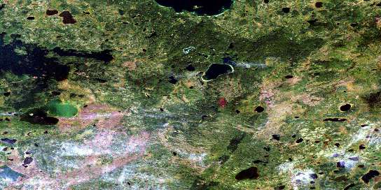 Air photo: Rapson Bay Satellite Image map 053K08 at 1:50,000 Scale