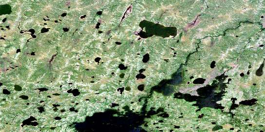 Kenyon Lake Satellite Map 053K14 at 1:50,000 scale - National Topographic System of Canada (NTS) - Orthophoto
